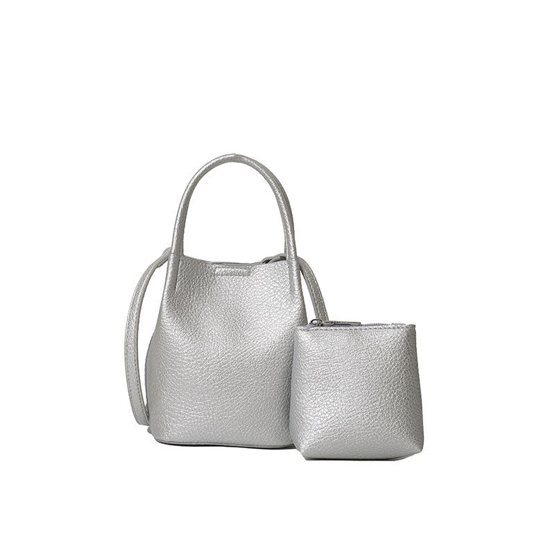Bucket Bag 2025 New Women's Summer Simple and Versatile Texture Fashion Portable Shoulder Messenger Bag Bag