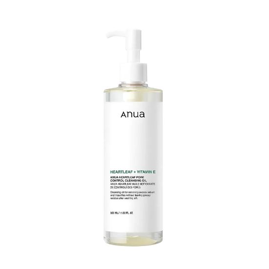 Anua Heartleaf Pore Control Cleansing Oil Deep Makeup Remover Sebum Control Facial Cleanser 350ml
