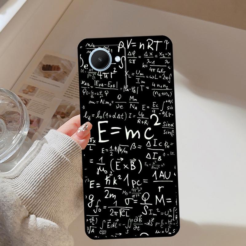 Physics Math Formula Equation For Realme 14 10 11 12 13 Pro Plus GT 7 Pro 6 5 GT 6T C67 C61 C55 C53 C51 C21Y C25S C75 Case