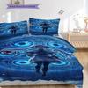 Companions Azure Threepiece Set 1 Duvet Cover 2 Pillowcase Without Core Gift Bedding Set Duvet Cover And Pillowcase Decorative Down Comforter