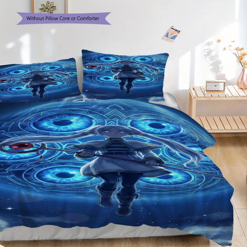 Companions Azure Threepiece Set 1 Duvet Cover 2 Pillowcase Without Core Gift Bedding Set Duvet Cover And Pillowcase Decorative Down Comforter