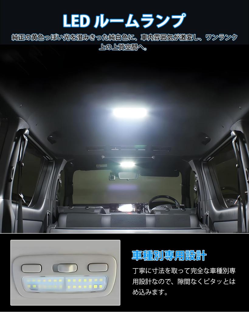 GIMUYA Toyota Hiace 200 Series DX LED Room Lamp, 4 Type, 5, 6, 7,