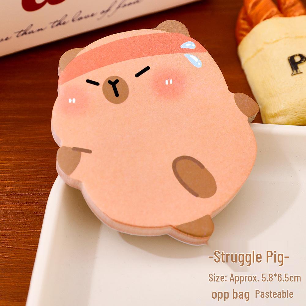 Capybara Alien Sticky Notes: Cute Reusable Memo Stickers for Student Planners