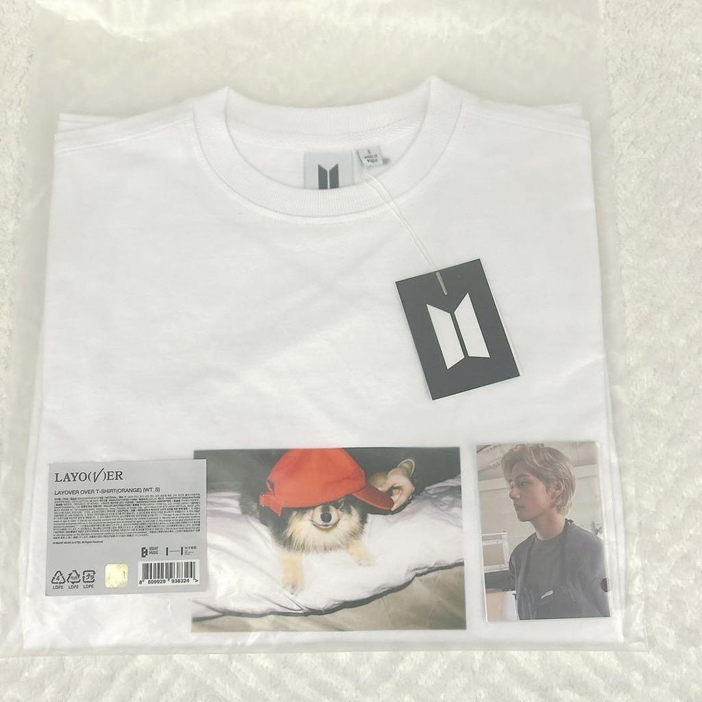[USED] BTS V Vette LAYOVER Yeontan T-shirt S size white