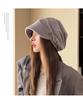 Women's Korean Style Beanie - Large Head Fit, Face Slimming, Casual Slouchy Hat for Spring & Autumn