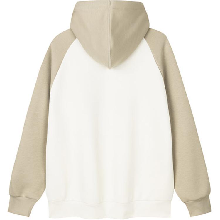 Anta Lifestyle Series Letter Loose Hooded Zipper Long Sleeve Sweatshirt Women Sweatshirt Mica 162448724-1