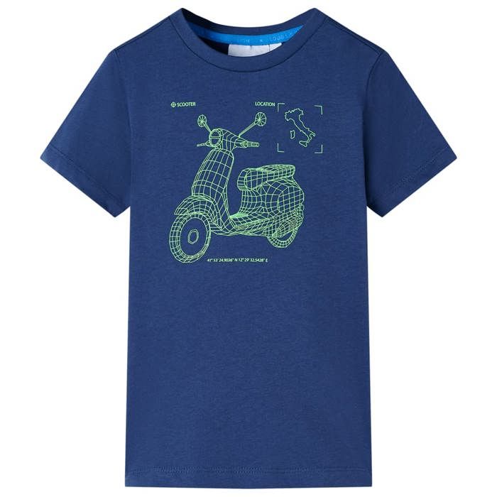 T-shirt pour enfants bleu foncé 92/104/116/128/140