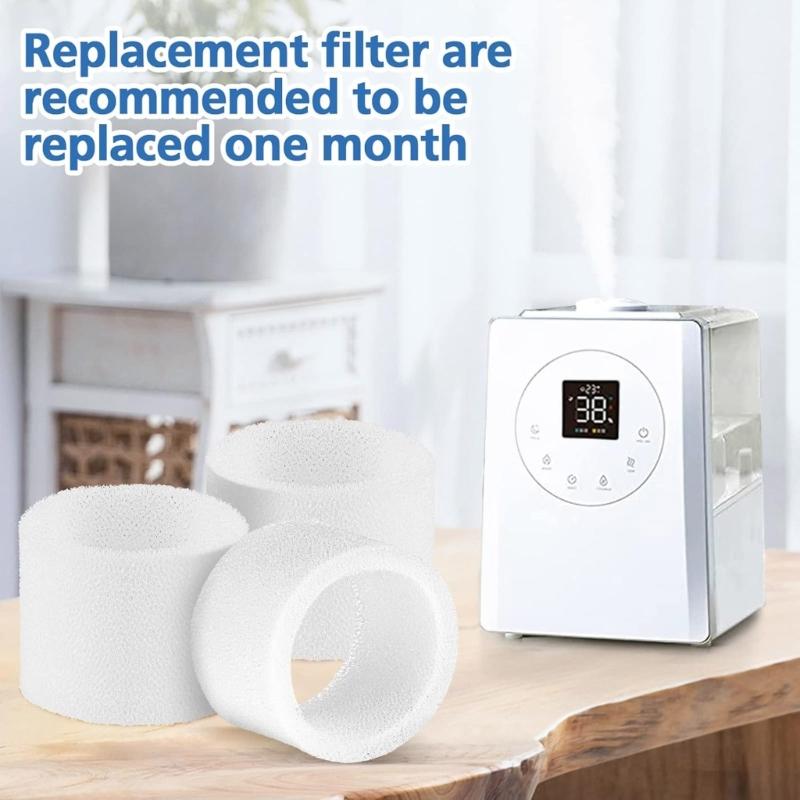 30 Pack Humidifier Filters White Descaling Filters Suitable for Various Models for Enhancing Air Quality and Longevity