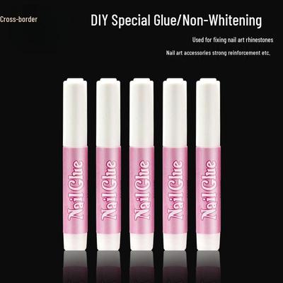 Wearable Nail DIY Tips 2g Glue Sticks Adhesive: Strong, Long-Lasting Rhinestone Glue for Extensions, Non-Yellowing.