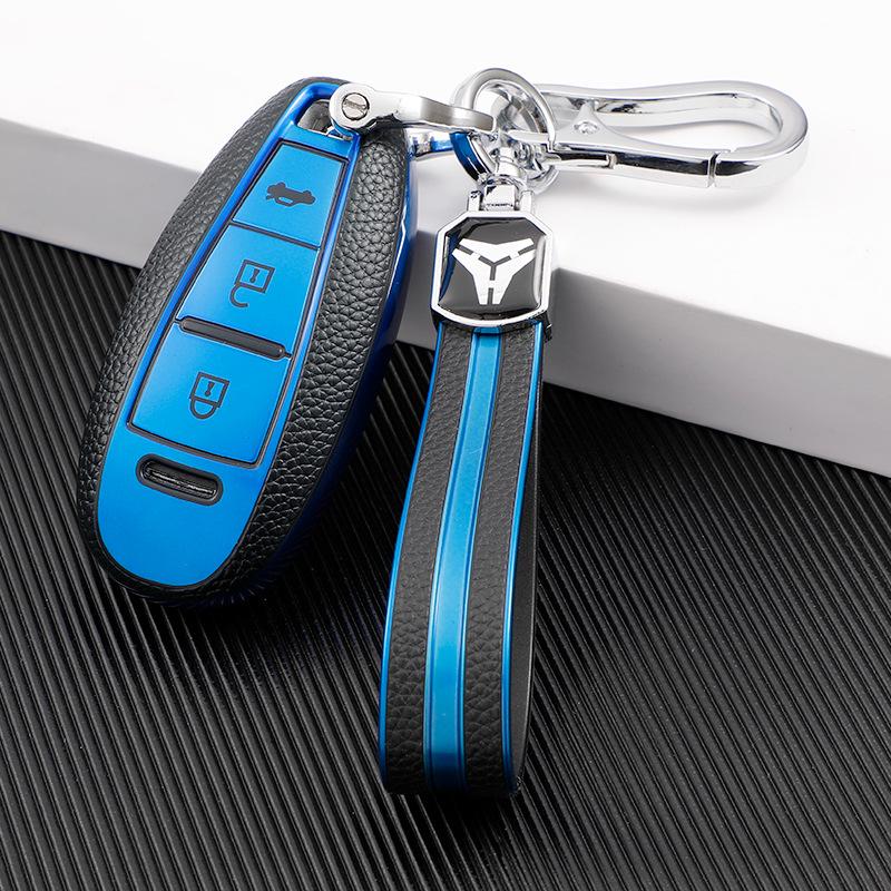 Kompatibelt nyckelskydd i läder för Suzuki Beidouxing Liana A6/X5 och Swift