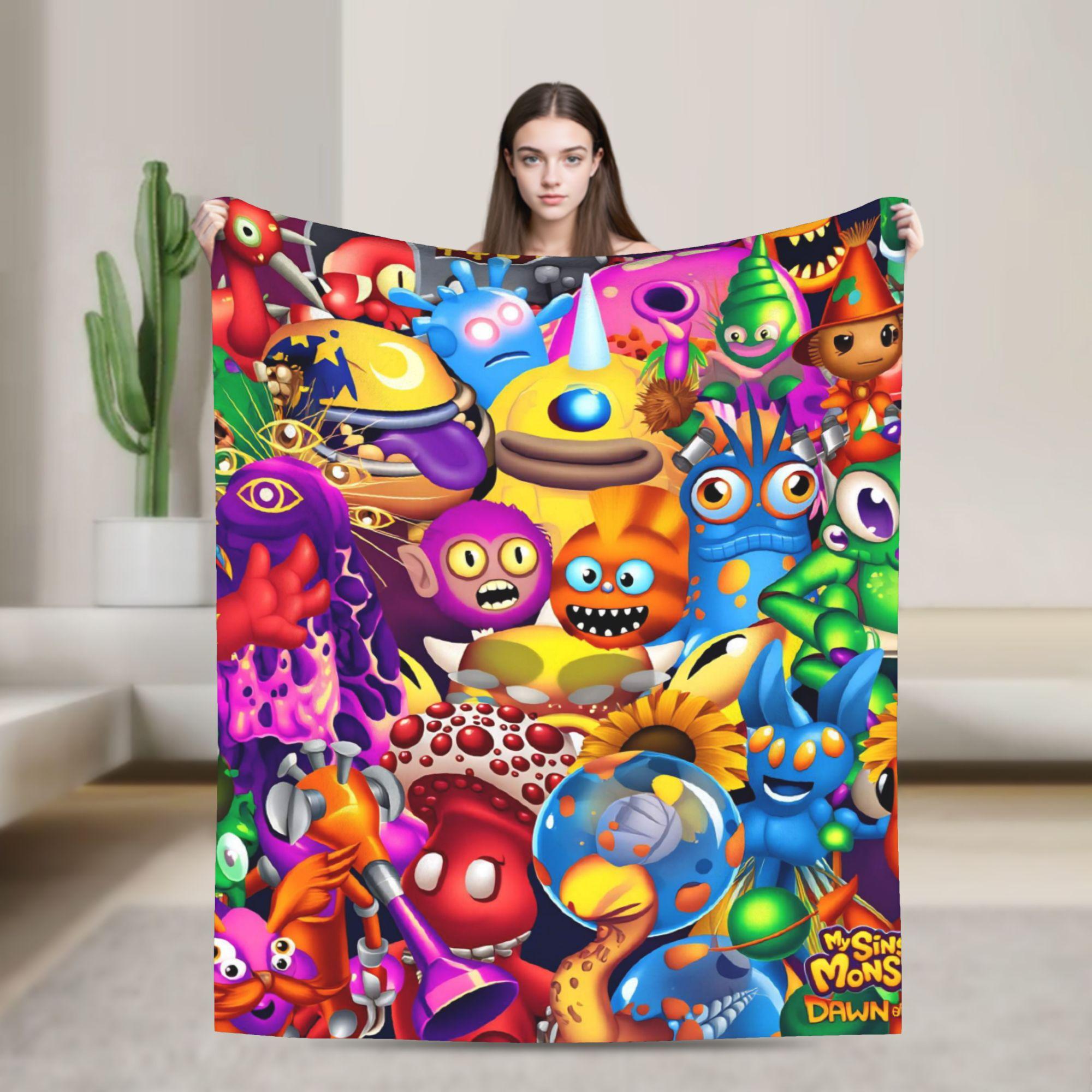 

My Singing Monsters Blankets Quality Cozy Throw Blanket Winter Travel Office Bedroom Trend Bedspread 75x100cm (30x40inch)