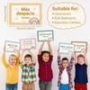 WATINC Spanish Words Phrases Poster - 16pcs Spanish Posters Set Classroom Decorations, Bilingual Study Learning Materials Teacher Supplies, Spanish