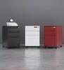 Steel Mobile Office Desk Cabinet with Three Drawers and Wheels