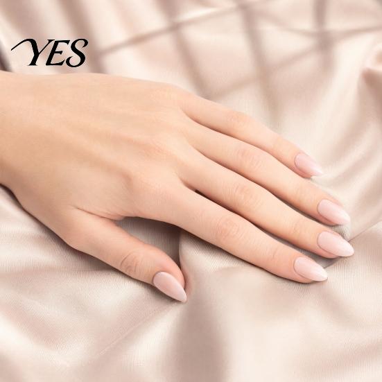 Almond Shaped Press On Nails 24Pcs Women Nude on Nails, Natural Glossy Stick-on False Fake Full Cover Long Glue Reusable