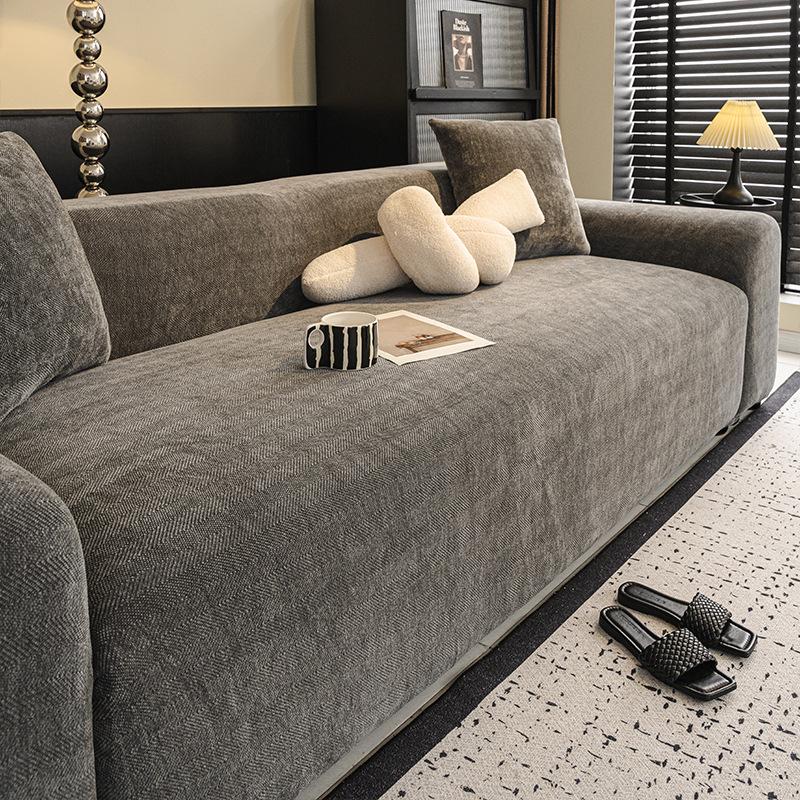 Retro Herringbone Sofa Cover Universal All Inclusive Thickened Anti Cat Scratch Elastic Cover Anti Slip Sofa Protective Cover