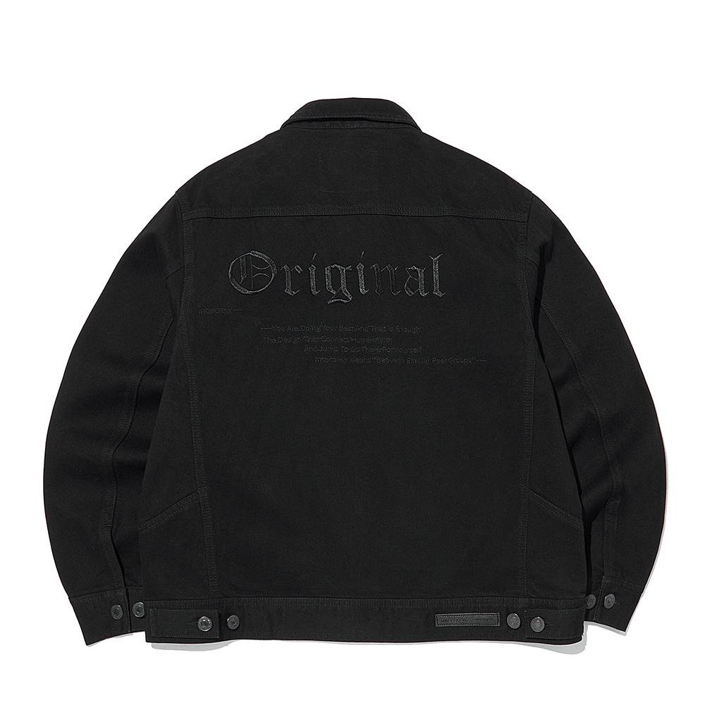 Intercrew [24Ss] Embroidered Denim Trucker Jacket Ity1Ej04Abk