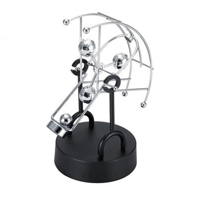 Rotating Perpetual Steel Balance Ball Home Decoration Science Pendulum Toy  Tumbler Craft