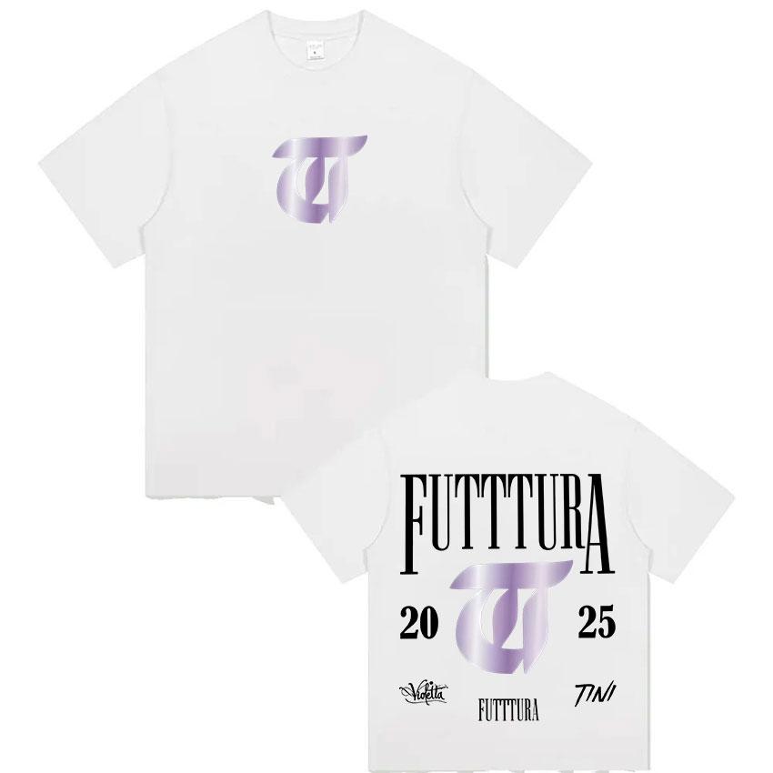 Tini Stossel Futtura Tour 2025 Album Merchandise Tshirt for Men and Women Pop Music Cotton Short Sleeved Retro Style