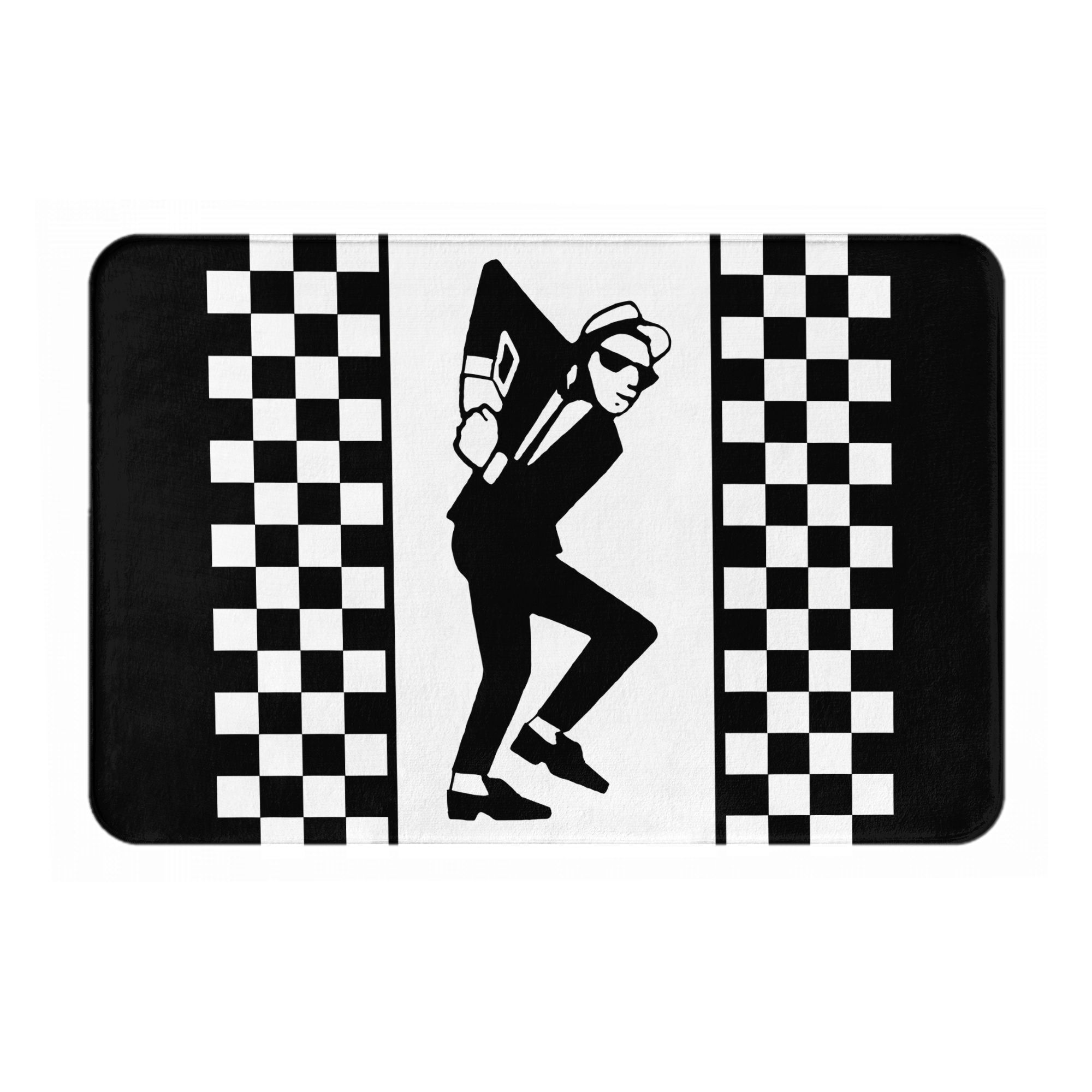 

Rude Ska Fashionable Style Door Mat Machine Washable for Bathroom Bedroom Living Room Entrance 40cm x 60cm