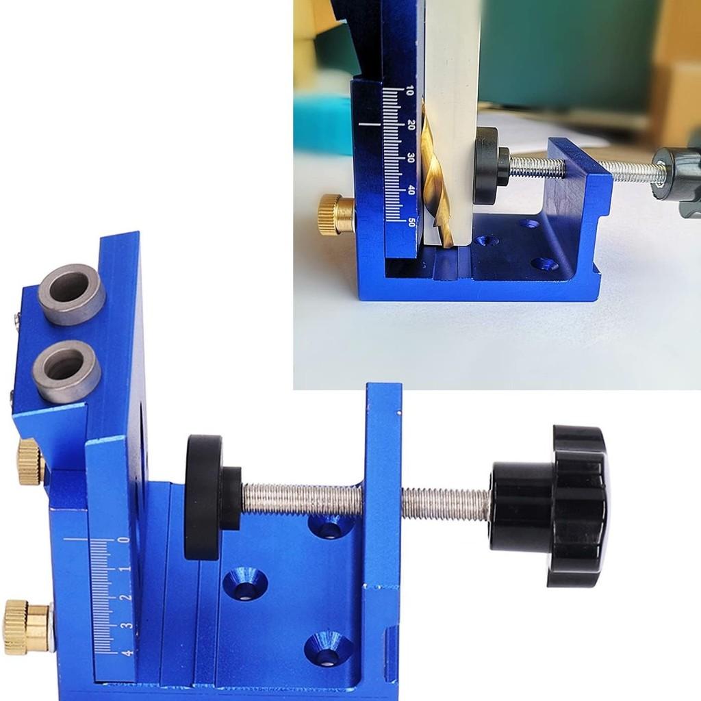 Verstellbarer Schräglochbohrer Schrankplatten Stanzhilfswerkzeug Aluminiumlegierung Holzbearbeitung Bohrpositionierer