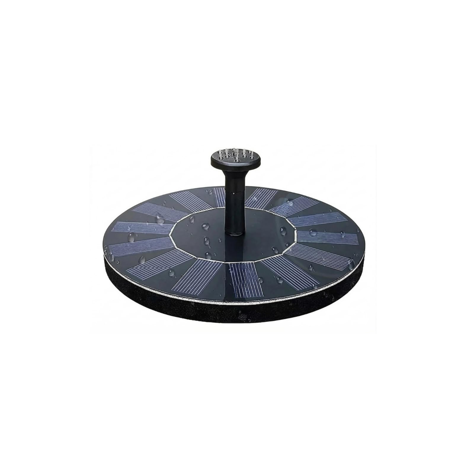 

Q-FLA Solar Fountain NO.13 7V/1W Pump Power Circle Garden Water 4-Type Spray Automatic No Electricity Cost Ornamental Garden Pond 823343
