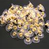 appr. 100pcs/pck Alloy Earring Backs Stoppers Earnuts Earring Plugs Gold Findings Jewelry DIY Accessories