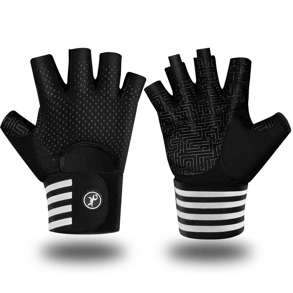 Guanti da Fitness Traspiranti Antiscivolo Allenamento di Forza Allenamento Fitness Sollevamento Pesi Guanti per Trazioni Sollevamento Pesi