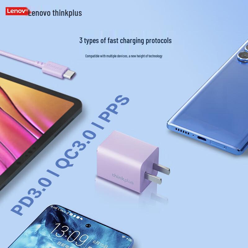 Lenovo GaN USB-C 65W Nano Mini Power Adapter