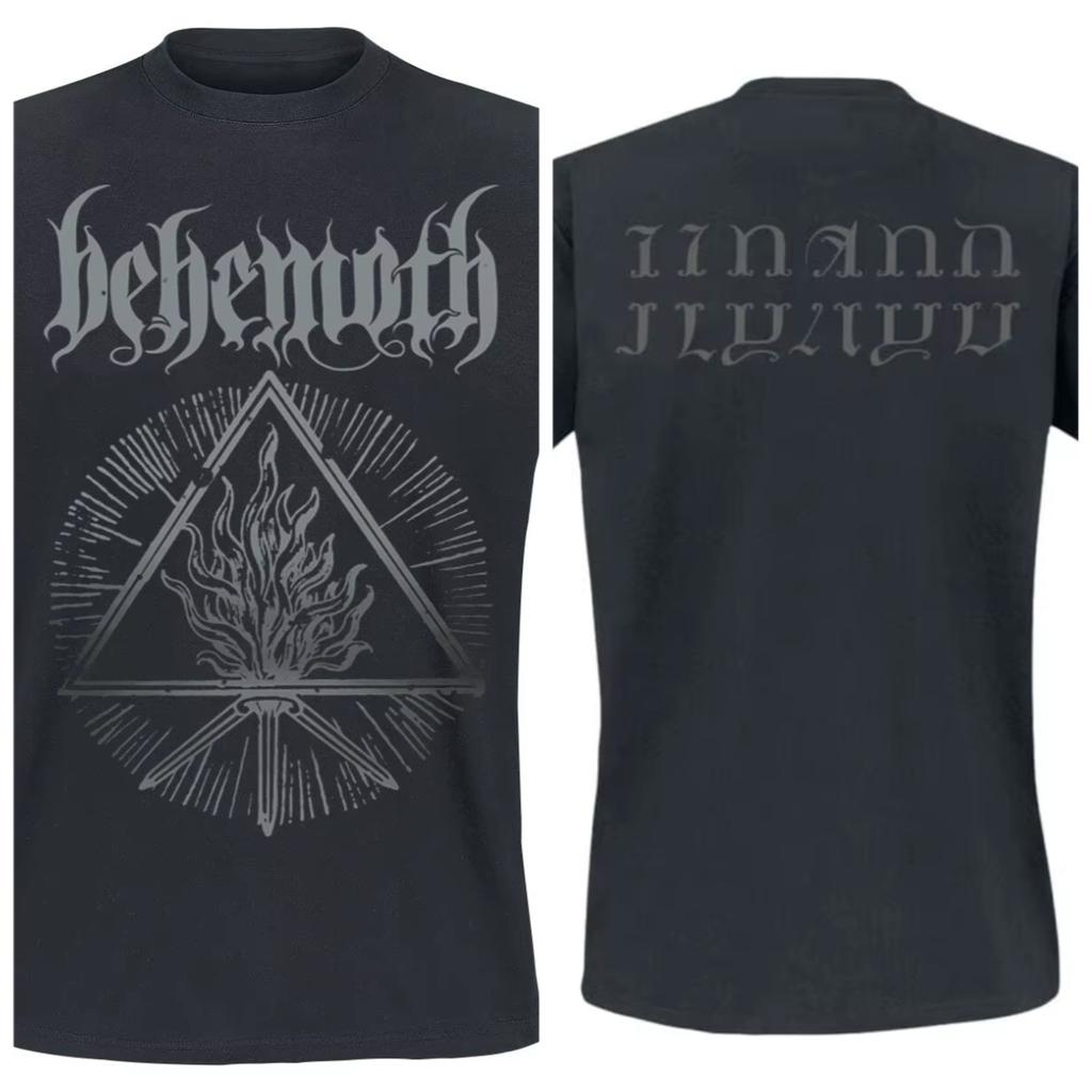 Furor Divinus Behemoth T-Shirt Trendy Printed Brand Pure Cotton T-shirt Short Sleeve Unisex Round Neck Versatile Loose T-shirt