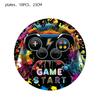 Game Console Theme Birthday Party Decorations Tableware Paper Cups Plates Children's Birthday Souvenirs Decoration Baby Shower