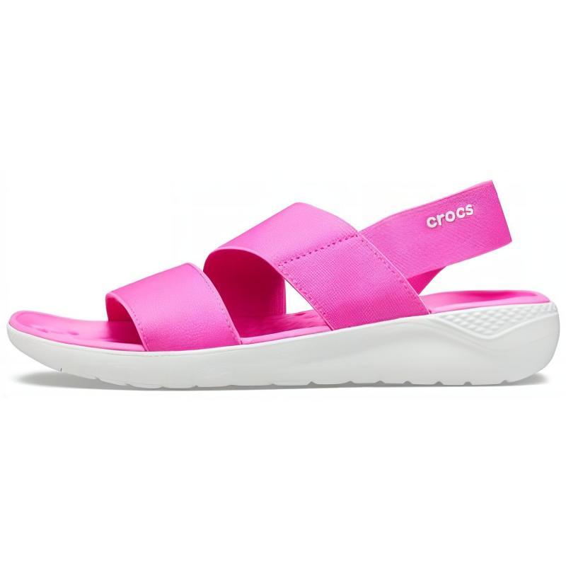 Crocs LiteRide Casual Strap Sandals Women's Rose Red