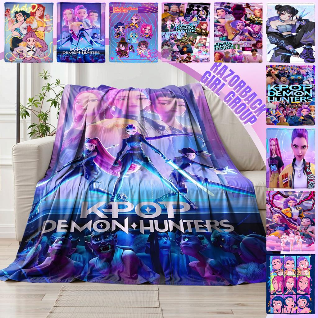 Flannel Digital Printed Blanket Conditioning Blanket Sofa Blanket Girl Gift