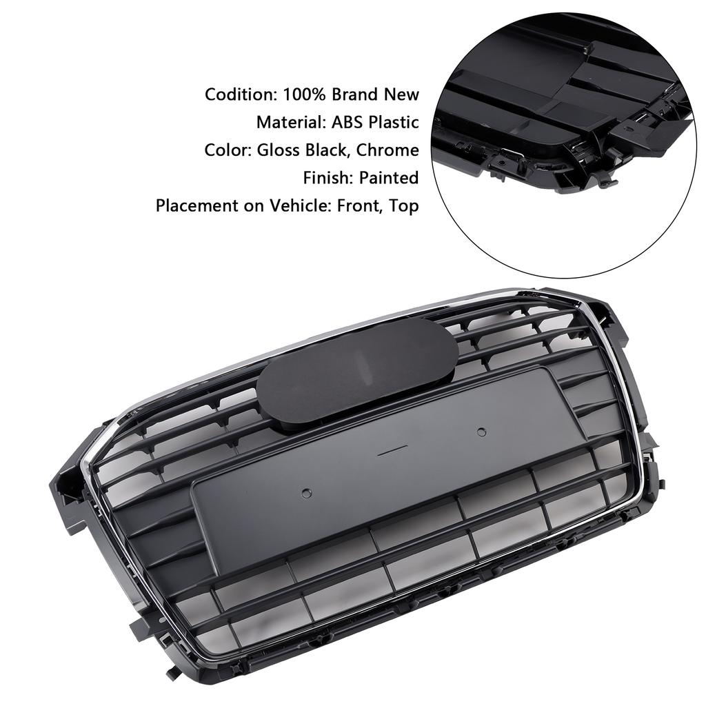 Chrome Front Bumper Grille Grill Fit A1 S1 2016-2019 MK1 Facelift