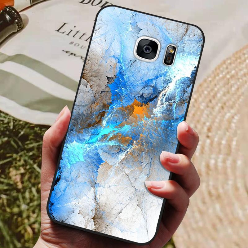 For Samsung Galaxy S7 Edge Silicone Case Cute Pattern Soft TPU Phone Cover For Samsung Galaxy S6 S7 S 7 Edge Back Cover Bumper