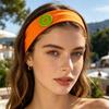 Colorful Elastic Hairband Vintage Style Polka Dot Headband High Quality Button Hairband