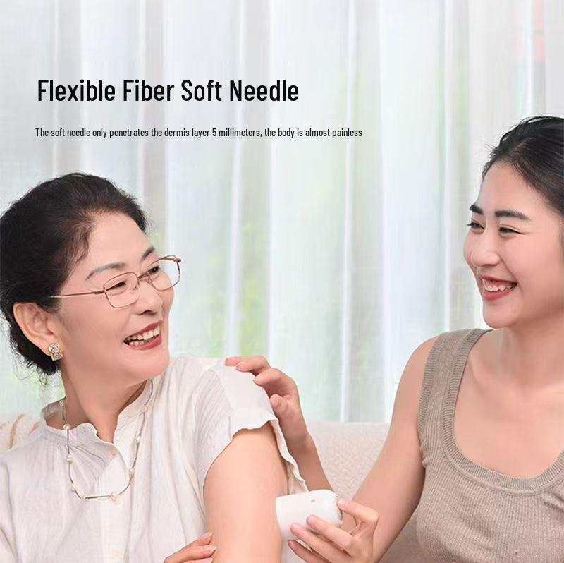 Outai M8 Smart Blood Glucose Monitor: High Precision, 24-Hour Continuous Tracking for Home Use.