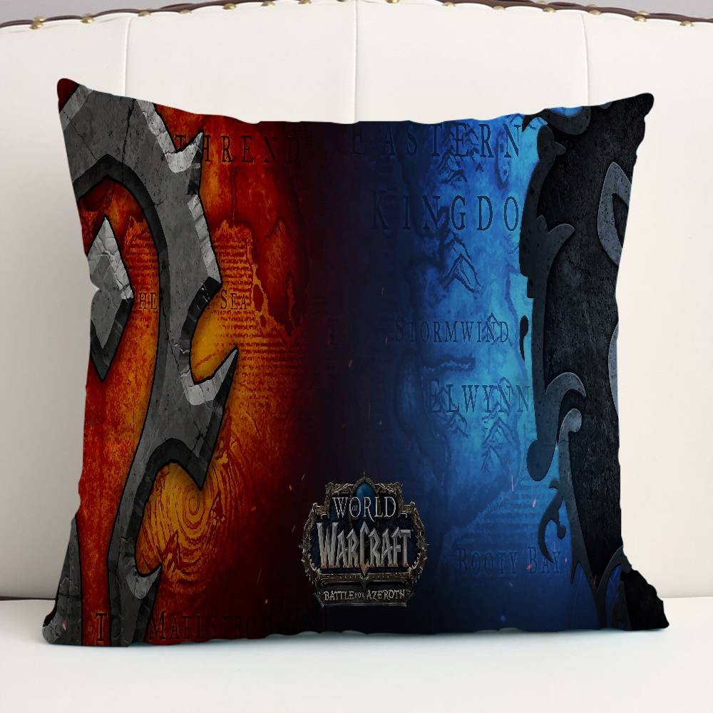 Gamer World Of Warcraft Personalized picture text home decorative pillows Household Gifts 45x45cm