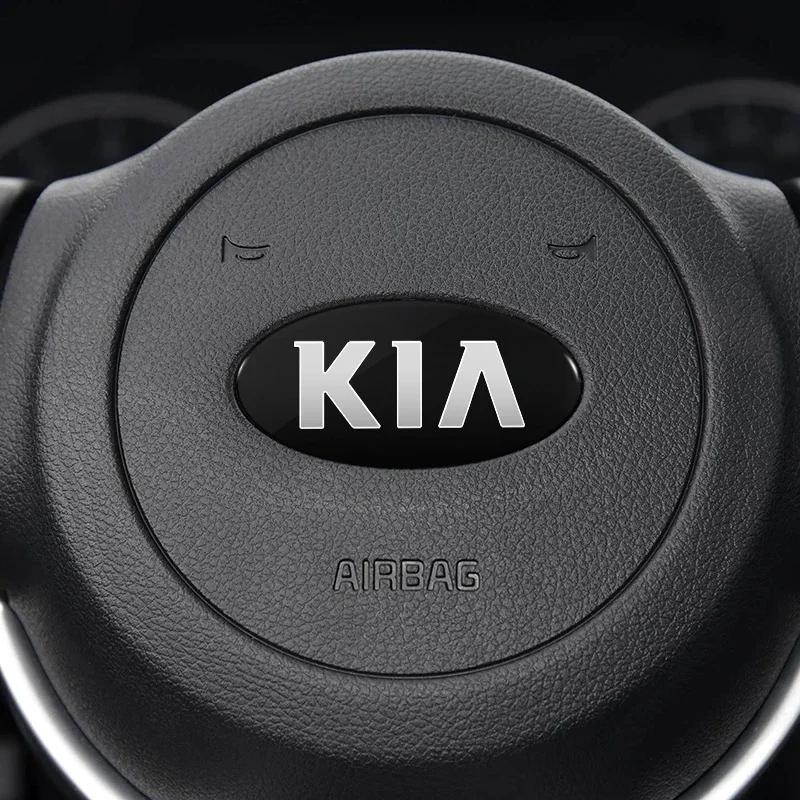 2026 Horká nálepka na auto 1ks Nálepka na dekoraci volantu auta Odznak Auto styling Pro KIA Rio Ceed Sportage Cerato Soul Sorento
