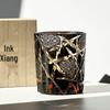 Edo Kiriko-stil Håndskåret Krystall Whiskyglass