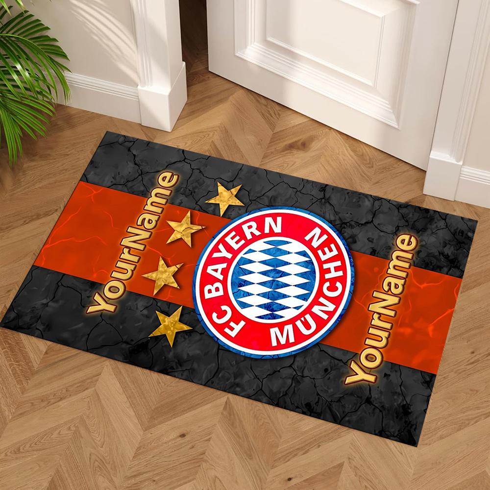 Bayern Munich Personalized Name Area Rug Perfect for Hallway Dormitory Living Rooms Bedrooms Antislip Carpet Office home decor