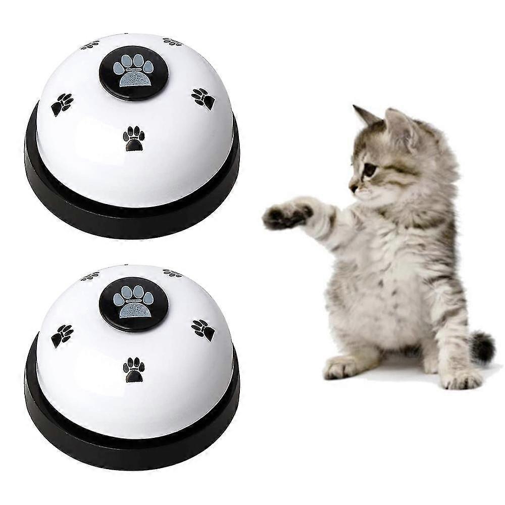 Pet Bell, 2 Pack Metal Bell Dog Training With Non Skid Rubber Bottoms Dog Door Bell For Potty Training Ring Pet Tool Communication Device For Small Do