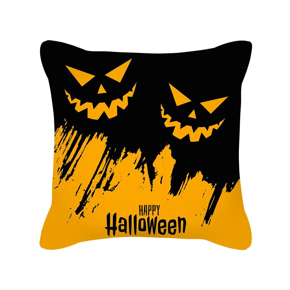 New Halloween Pillowcase Halloween Pillowcase Pumpkin Home Cushion Office Lumbar Backrest