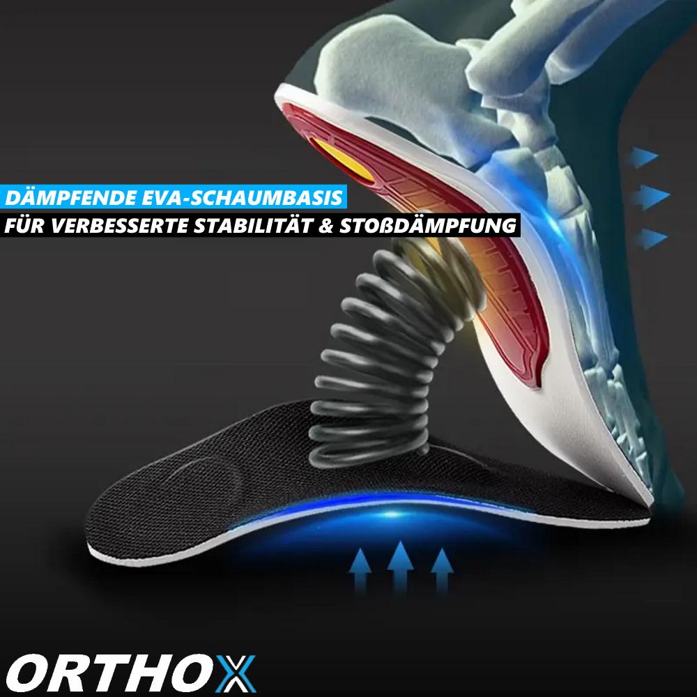 ORTHOX Einlegesohlen Plattfuß Spreizfuß Senkfuß Einlagen für Damen & Herren