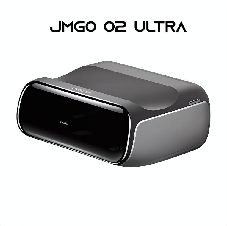 JMGO O2 Ultra 4K Ultra Short Throw Laser Projector - 2800 ISO Lumens, 2800:1 Contrast, Dolby Audio, Smart Home Theater for Living Room