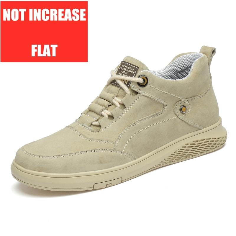 

Мужские туфли-лифты из натуральной кожи, кроссовки на платформе, модная мужская спортивная обувь, массивная подошва, скрытые каблуки, увеличивающая рост стелька 6 см, мужская обувь 37