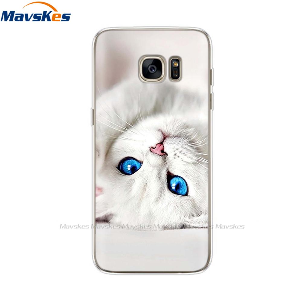 Custodia in Silicone Cartone Animato Per Samsung Galaxy S7 Custodie Cover Fiore Morbido TPU Custodia per Telefono Per Samsung S7 edge G930F G930FD G930W8 Funda