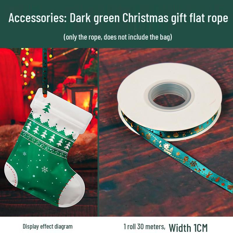 2024 Christmas Candy Gift Bags: Self-Sealing Snowman Holiday Socks Packaging