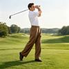 Herren Knitter-Stretch Golf-Anzughose für Business Casual
