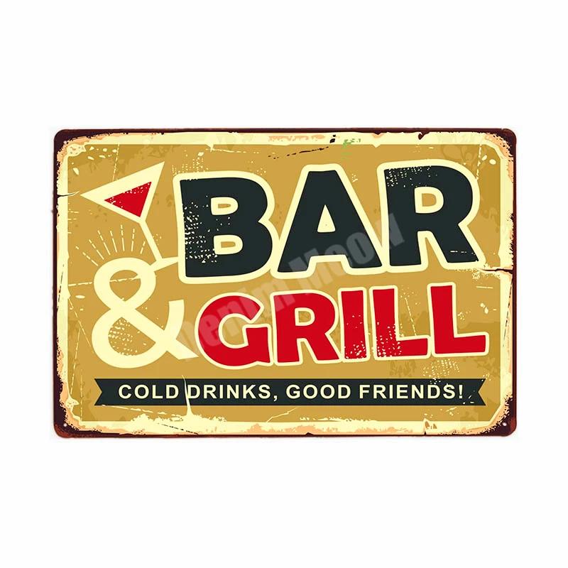 Rum Vintage Metal Tin Signs, Beer Wall Stickers, Bar, Grill, Pub, Cafe, Home Decor, Whisky Art Painting, Decorative Plates