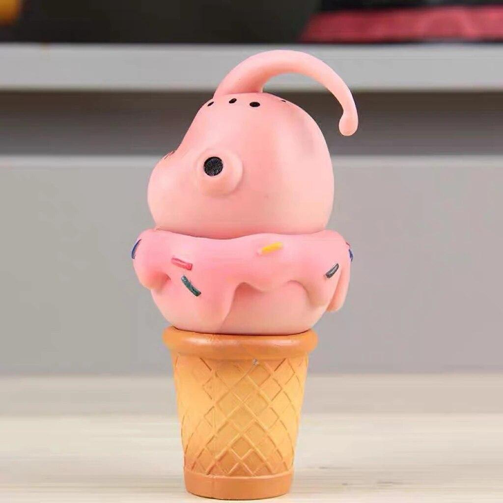 Majin Buu Cute Ice Cream Anime Action Figure Car Interior Decoration Statue PVC Model Children Toy Gifts